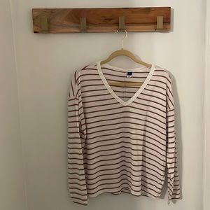 Striped long sleeve tee